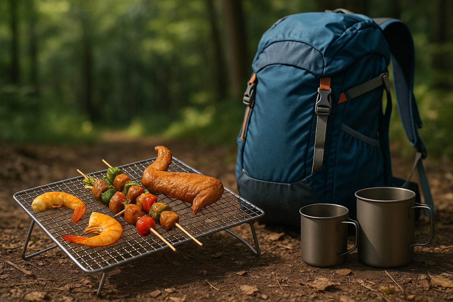 Lightweight titanium camping gear