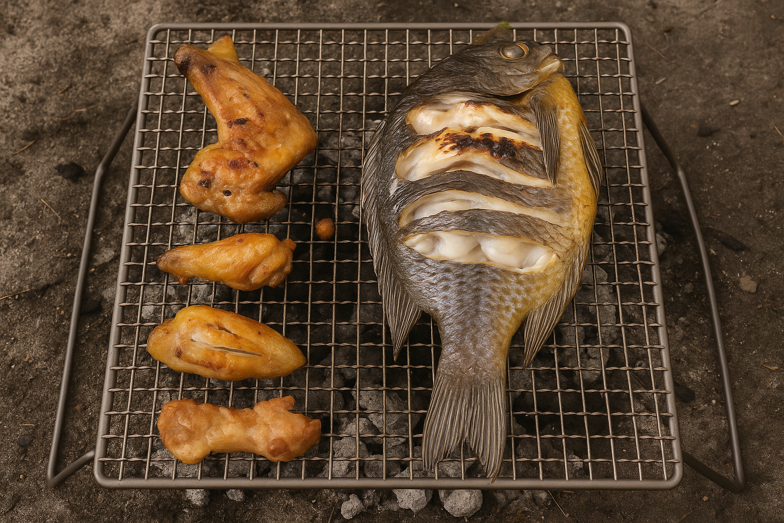 Food-grade titanium grill