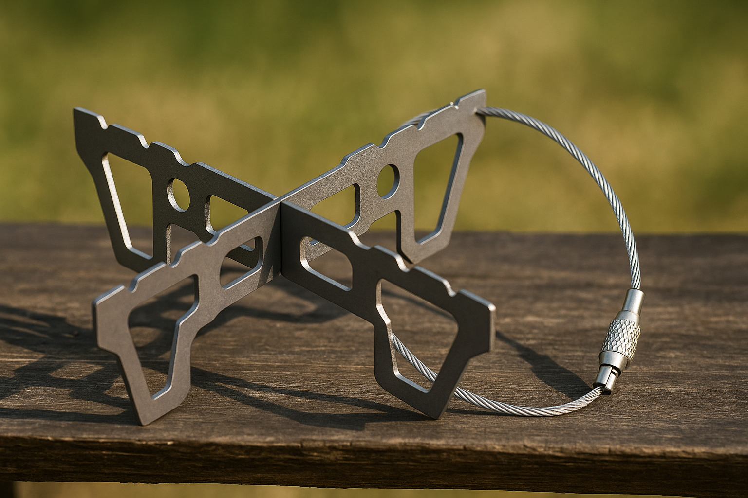 Foldable Titanium Stand