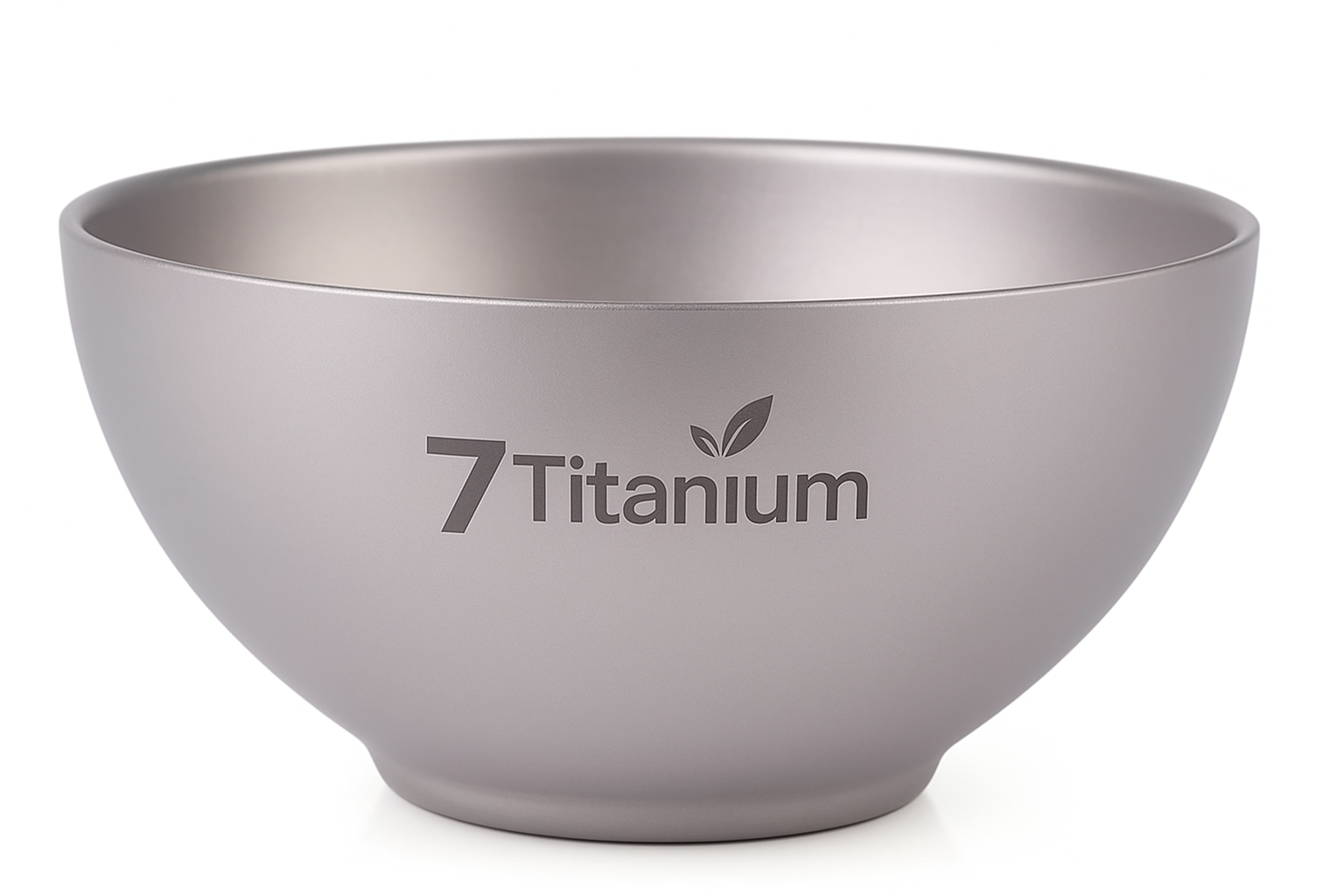 260ml titanium double-wall bowl for camping use