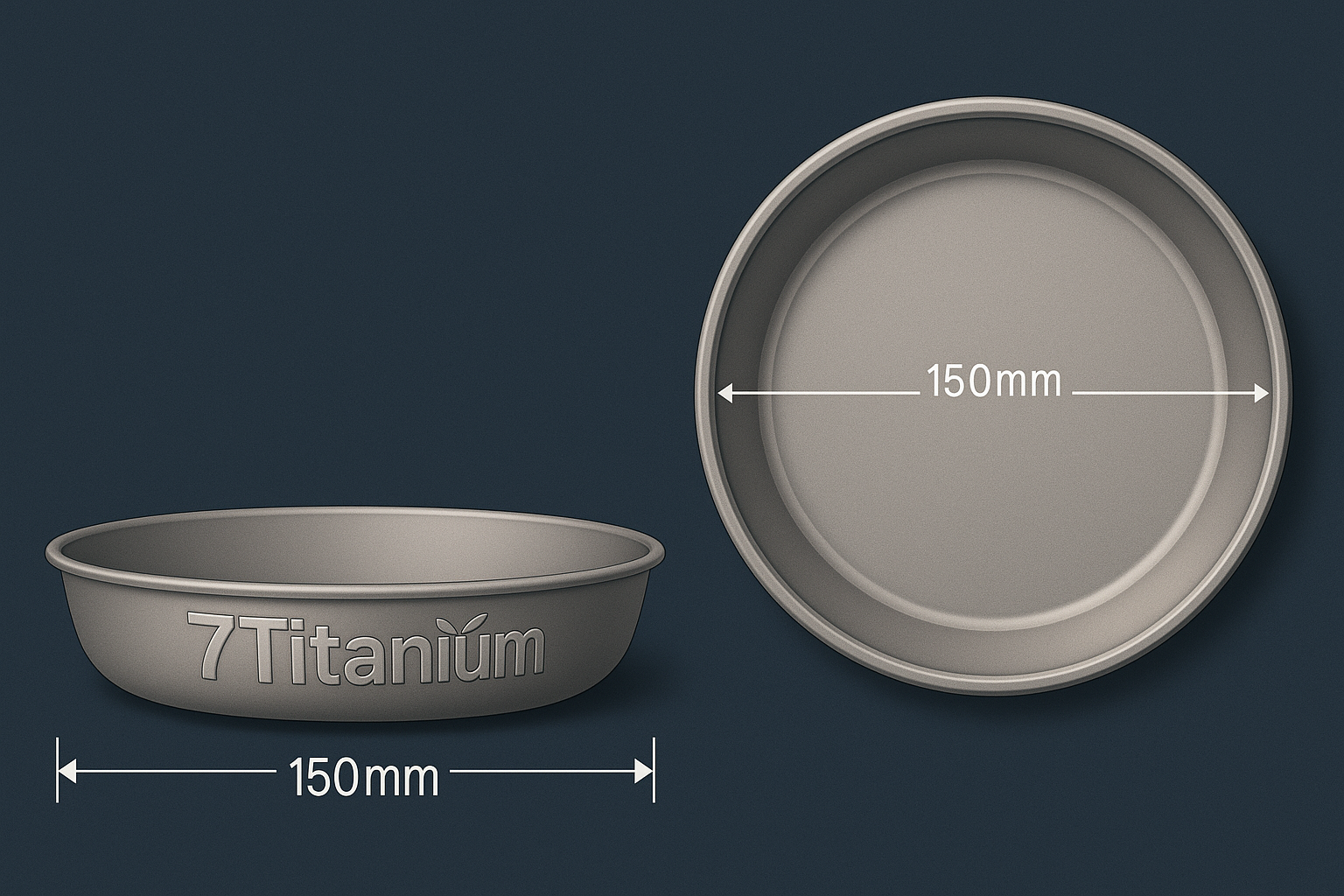 Titanium plate technical illustration