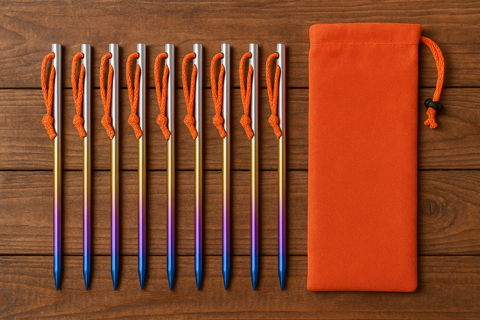 8-Piece Aluminum Stake Kit