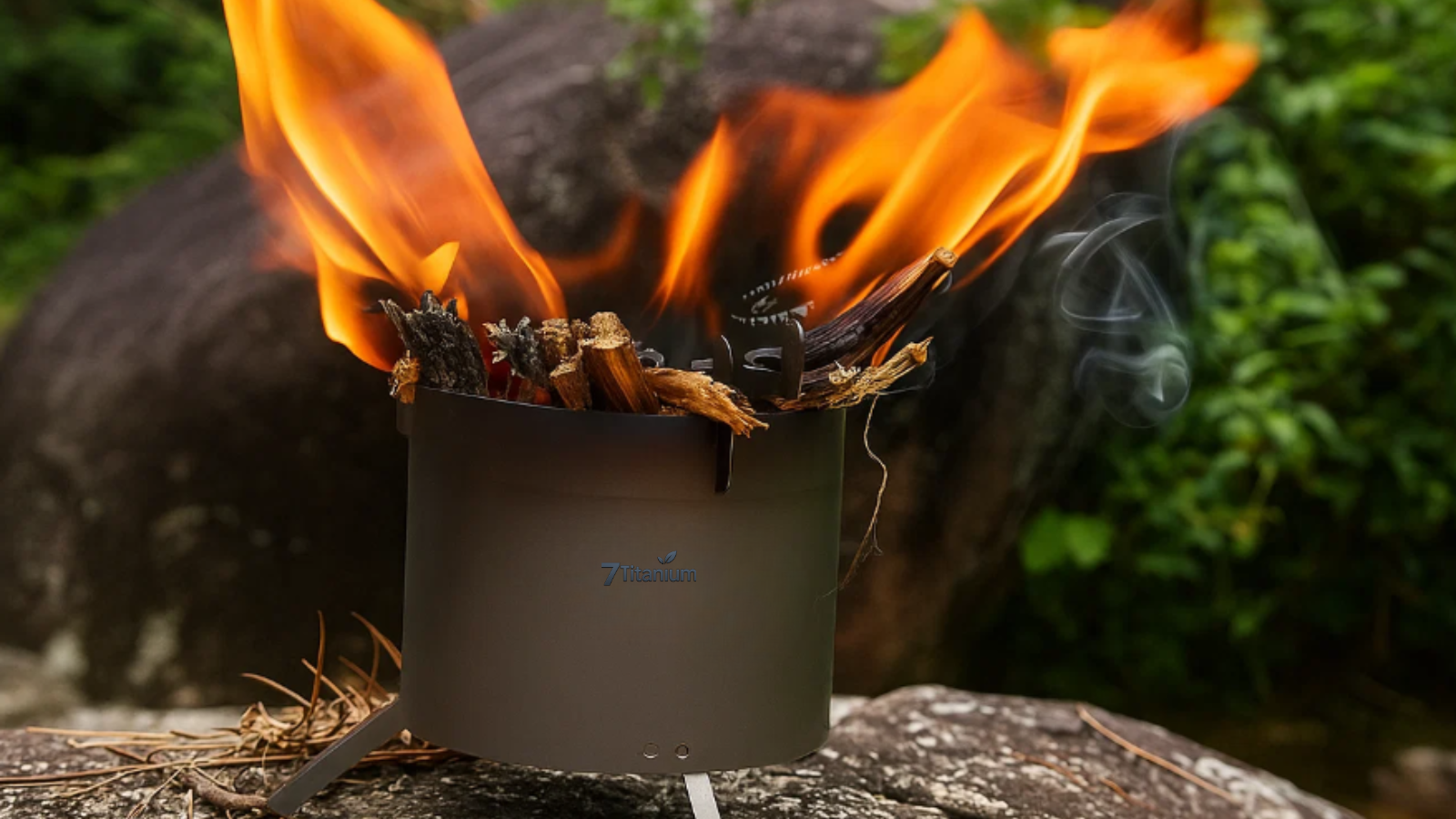 Titanium Wood Stove - Main View