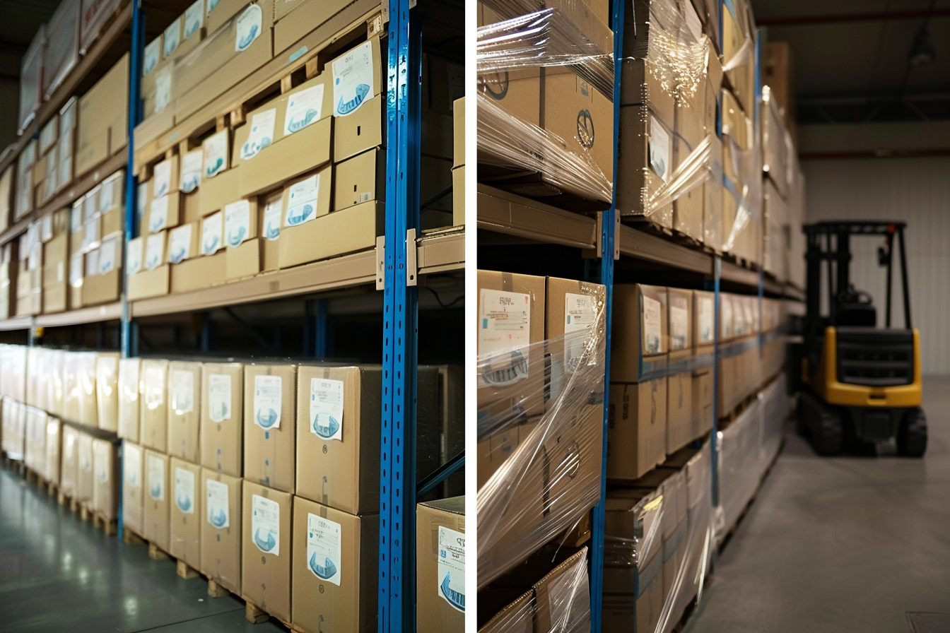 Stacked Export Cartons on Pallet