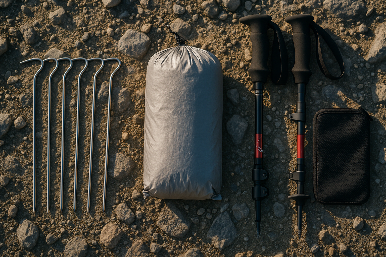 Backpacking Titanium Peg Kit