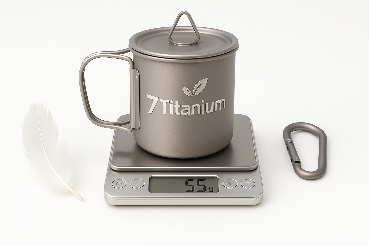 Ultralight titanium mug design