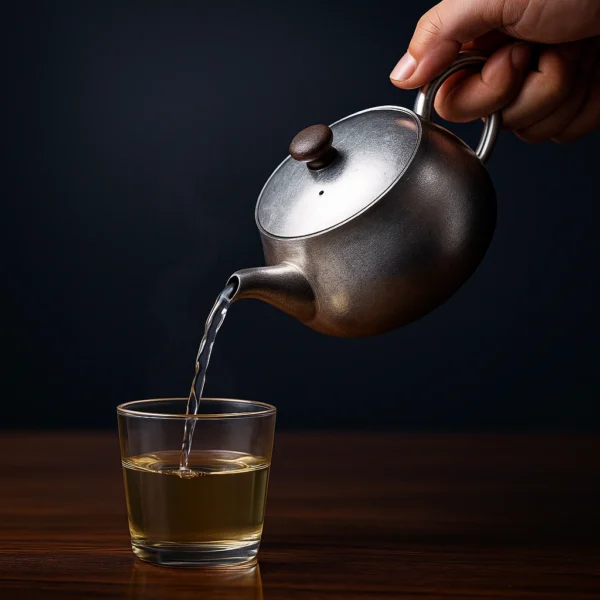 Titan-Teekanne mit Teesieb – 260 ml, kristallisiertes Finish