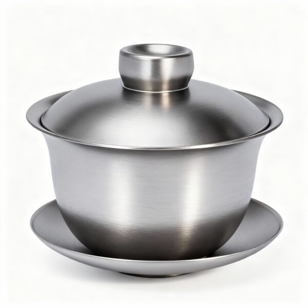 Doppelwandige Teekanne aus Titan