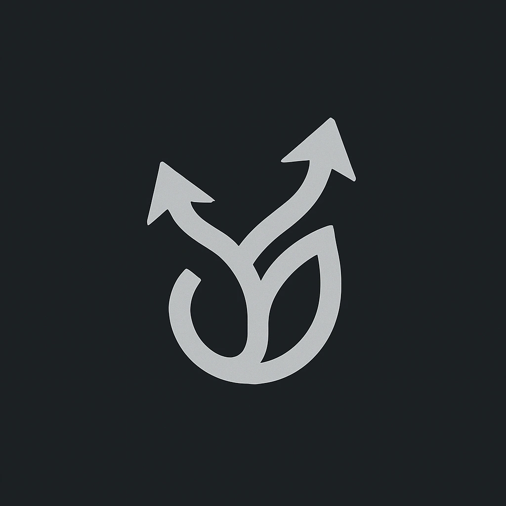 Partner emblem – abstract growth