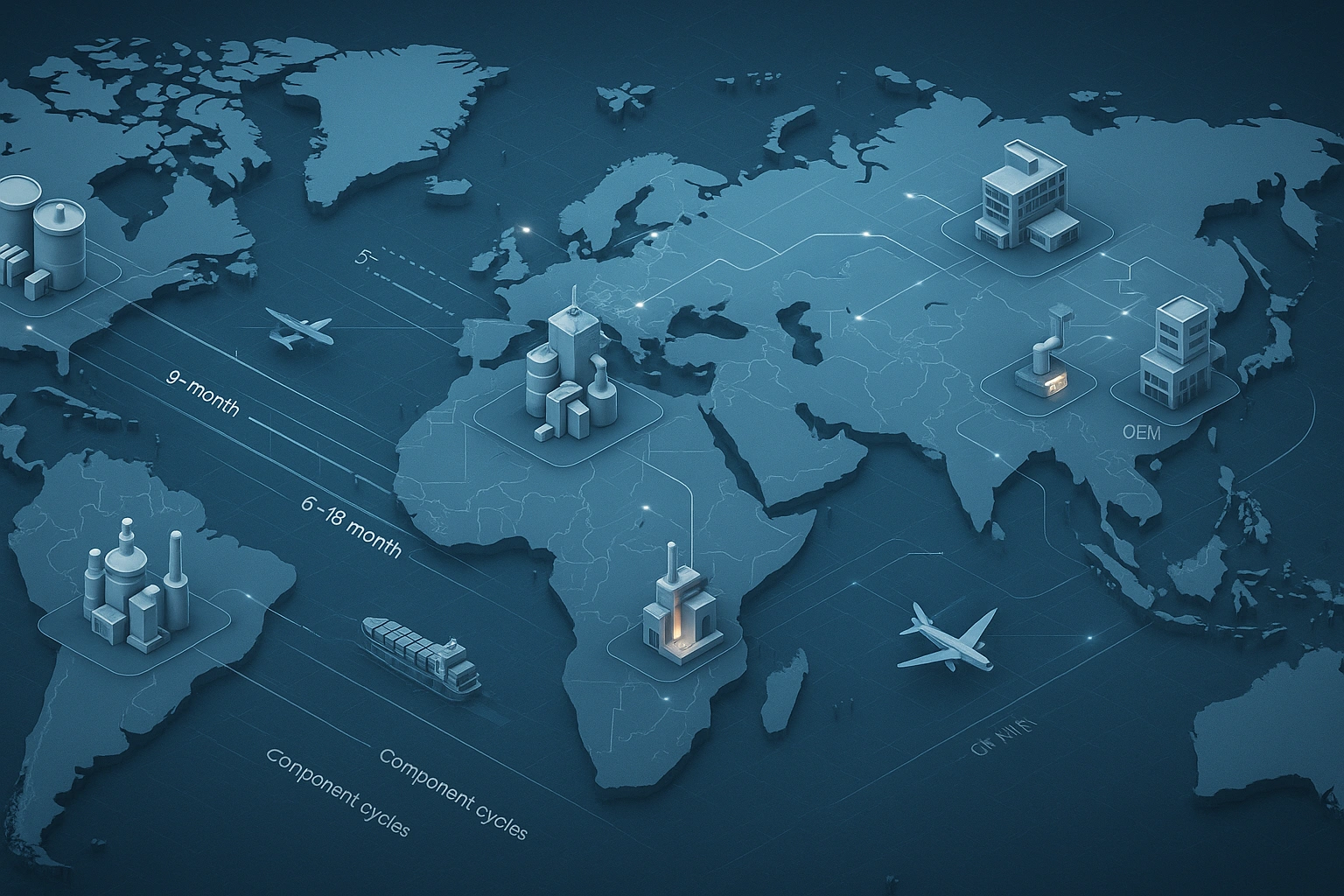 global titanium supply chain lead times and sourcing timeline map