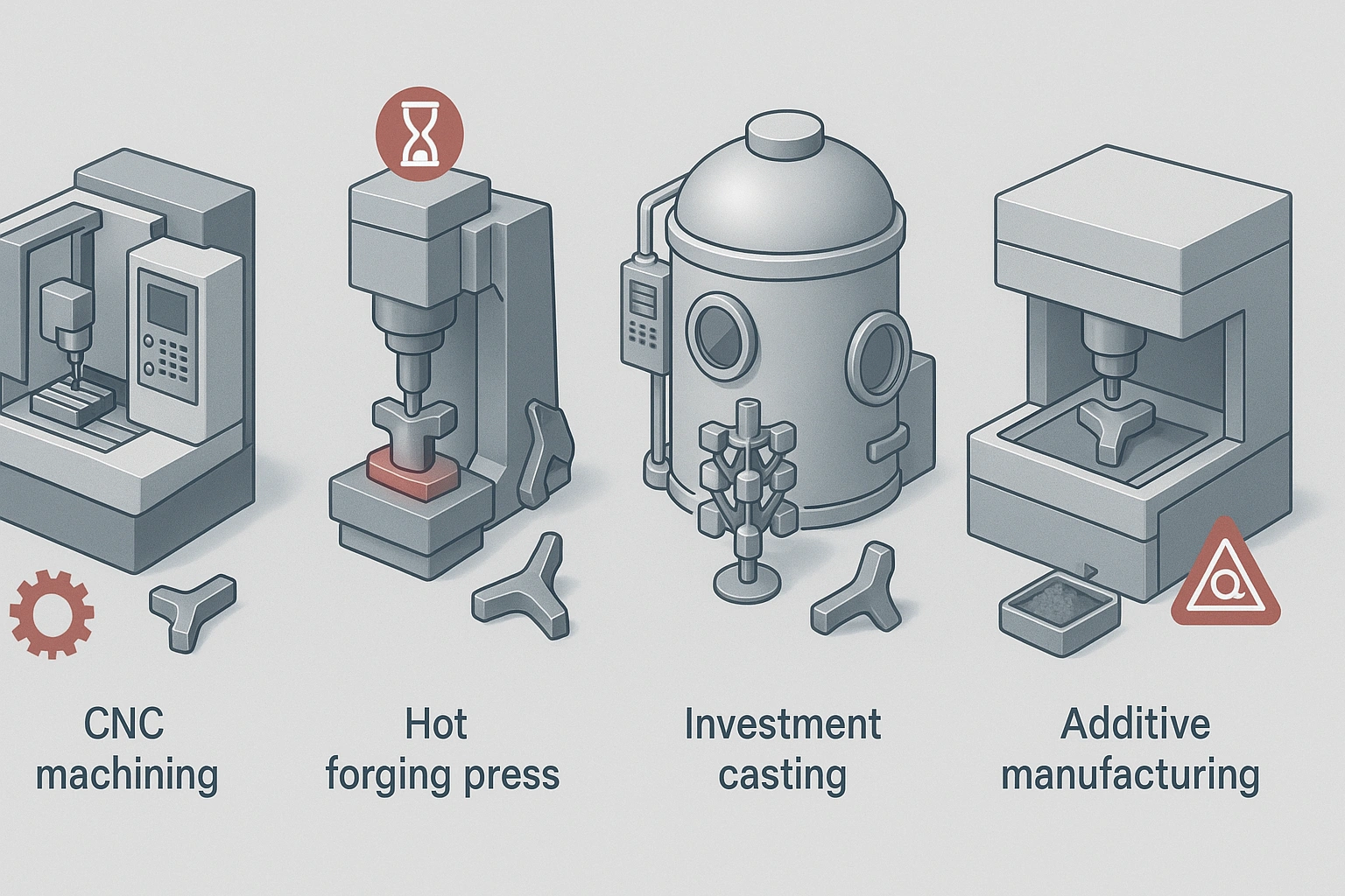 titanium machining forging casting and additive manufacturing delay risks overview