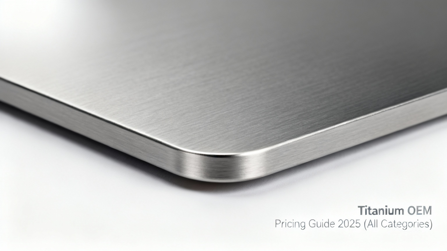 Titanyum OEM Fiyatlandırma Kılavuzu 2025 için Titanyum Ürün Fotoğrafçılığı (Tüm Kategoriler)