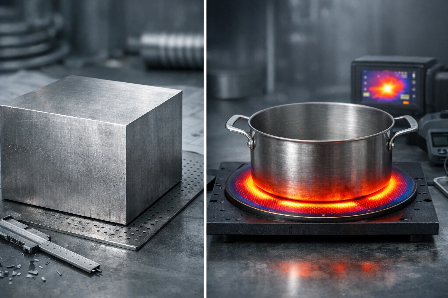 Limitaciones del titanio de grado 5 en utensilios de cocina: mala conductividad térmica y dificultad de formación