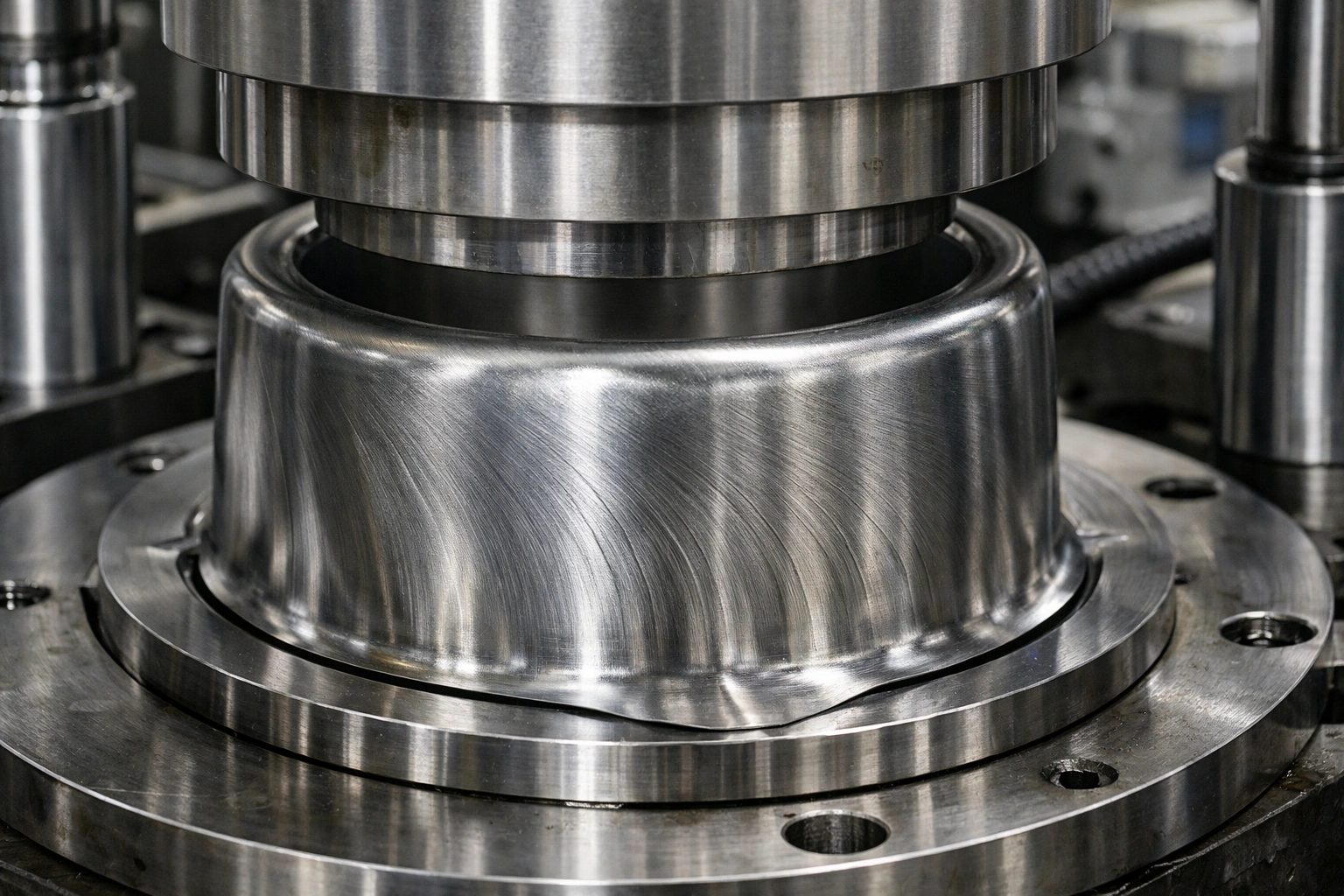 Hydraulic deep drawing process for titanium cookware