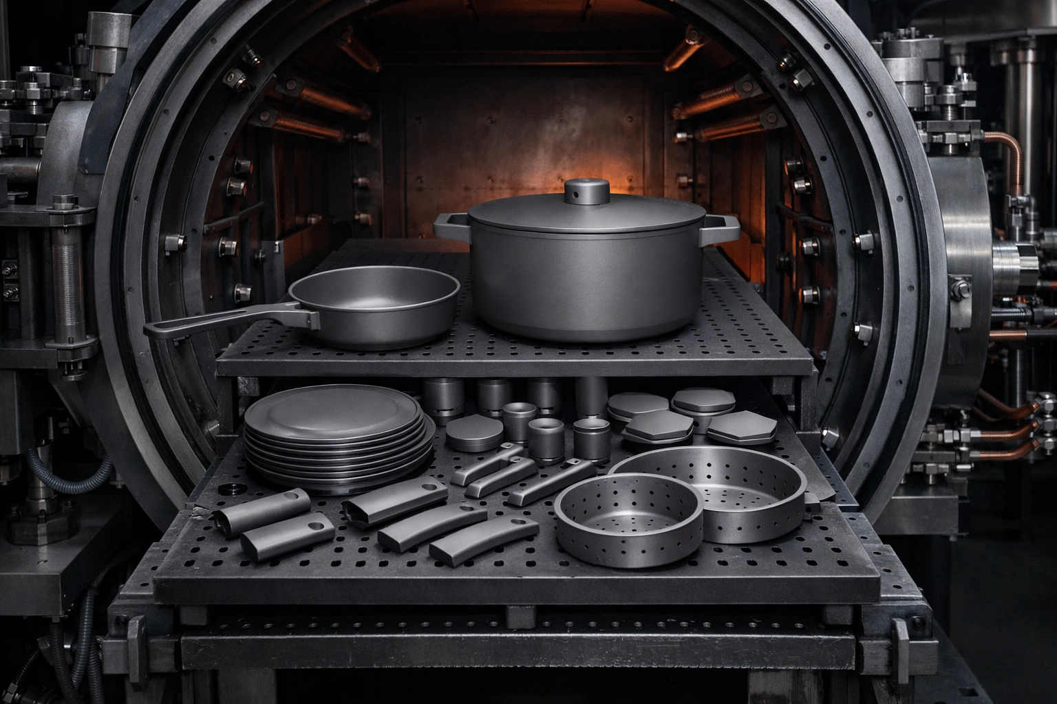 Vacuum annealing furnace for titanium stress relief