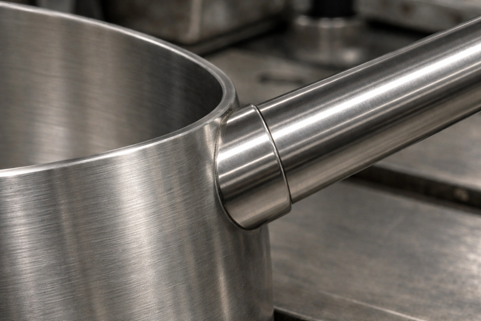Finished titanium cookware polishing
