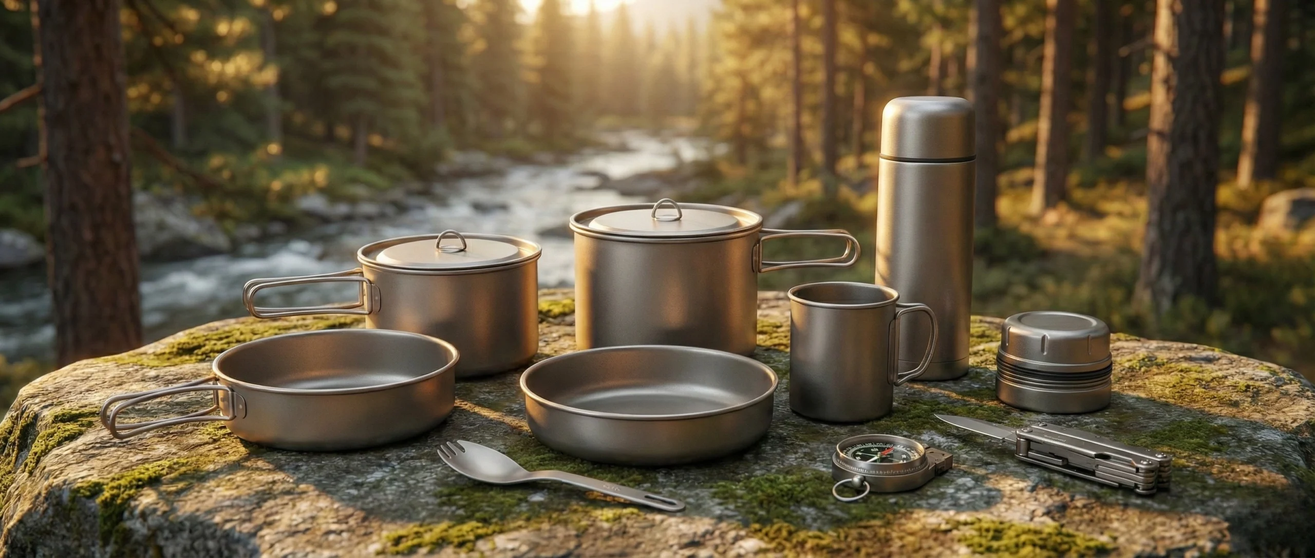 مجموعة أدوات الشرب ومجموعة EDC من التيتانيوم OEM