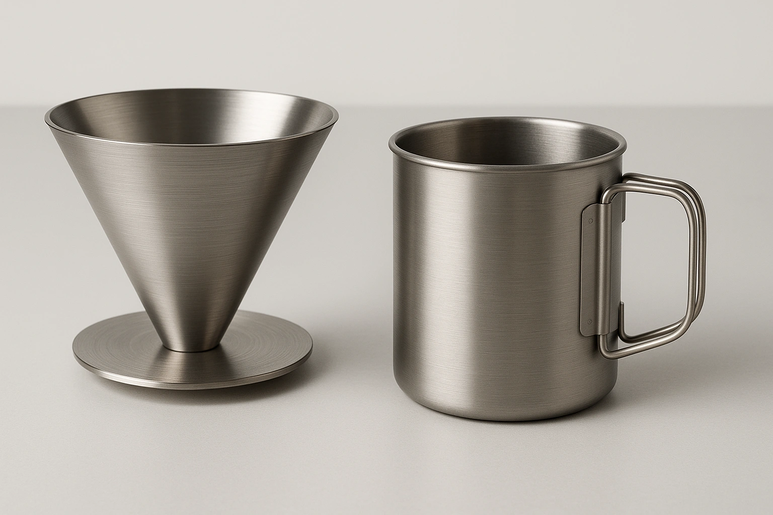 معدات القهوة التيتانيوم OEM