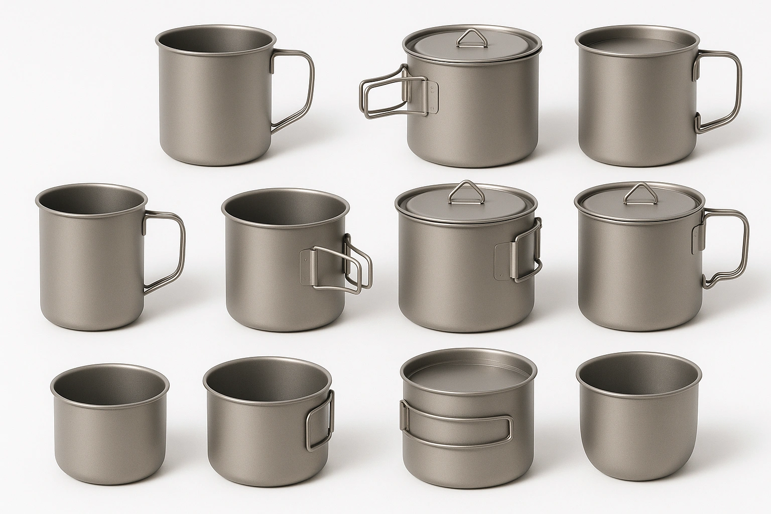 1–1.4L Titanium Cookware Series Product Lineup Grid