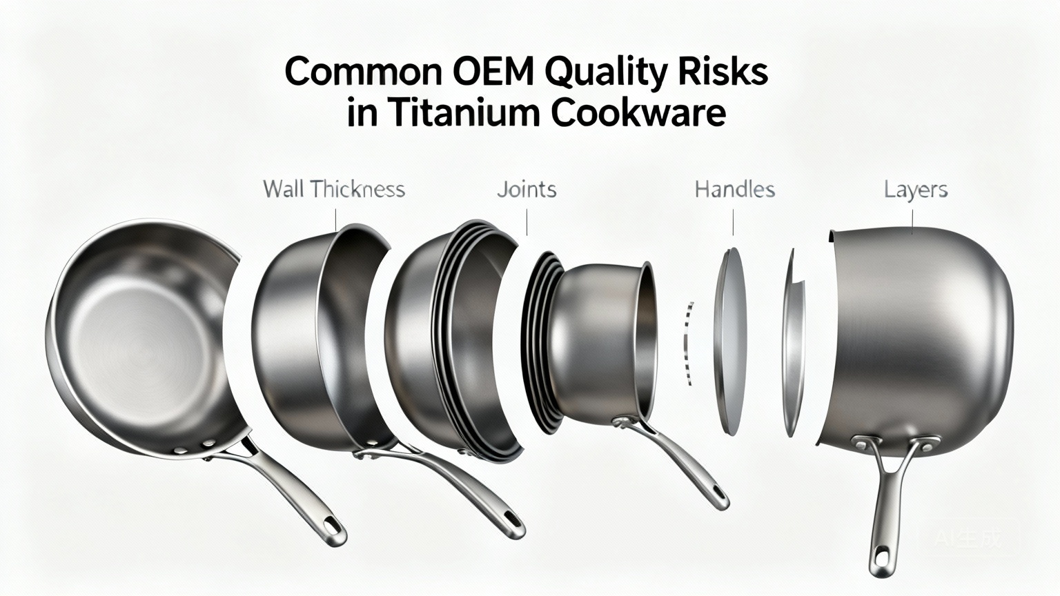 Titanium Product Photography for Common OEM Quality Risks in Titanium Cookware - Image 2