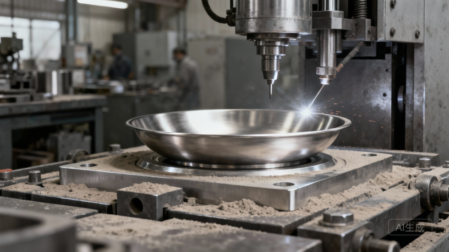 Robustes Titan-Kochgeschirr in einer rauen Outdoor-Umgebung